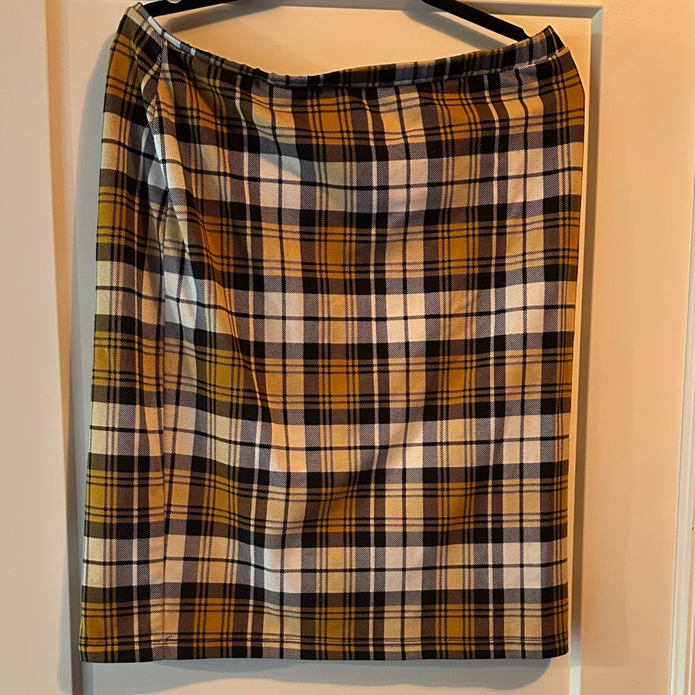 Plaid Women's stretch pencil Skirt